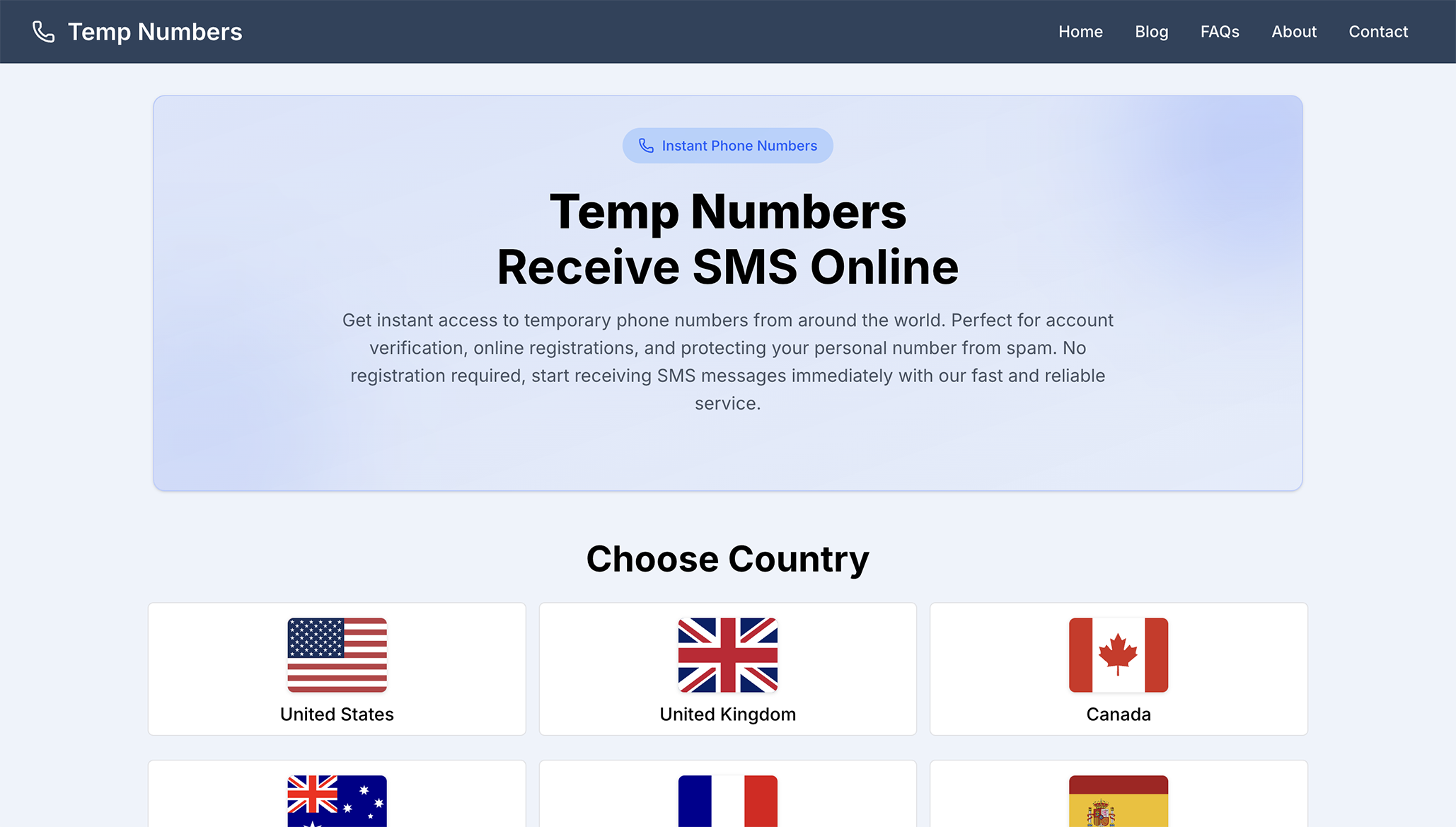 Step 1 - Homepage Screenshot